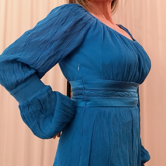 Marciano cinched waist chiffon blouse - Picture 1 of 7